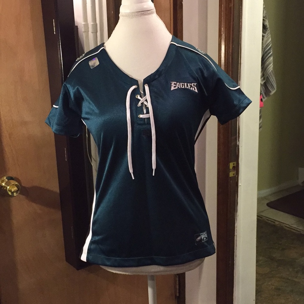 Philadelphia Eagles Lace-Up Top